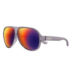 Suncloud Rooney Sunglasses Polarized in Transparent Grey with Plasma Mirror